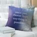 East Urban Home Multicolor Background Choose Hope Quote Pillow (W/Removable Insert) - Spun Polyester/Polyfill blend | 26 H x 26 W x 4 D in | Wayfair