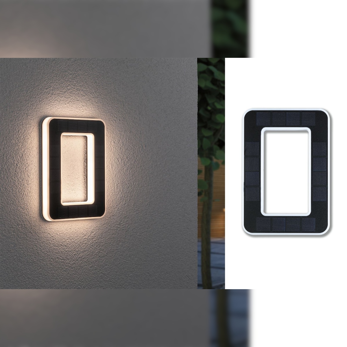 Paulmann Solar LED Hausnummernleuchte inkl. wechselbarer Akku Nummer 0 inkl. wechselbarer Akku IP44 3000K 6lm Schwarz 79851 Image