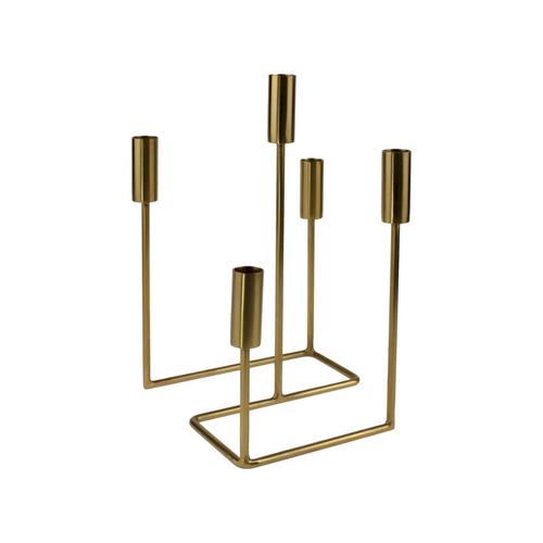 VOSS Design »Serpentine« Kerzenhalter gold für 5 Kerzen