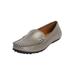 Extra Wide Width Women's The Milena Slip On Flat by Comfortview in Gunmetal (Size 10 WW)