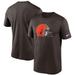 Men's Nike Brown Cleveland Browns Logo Essential Legend Performance T-Shirt