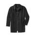 Men's Big & Tall Water-Resistant Trench Coat by KingSize in Black (Size 2XL)