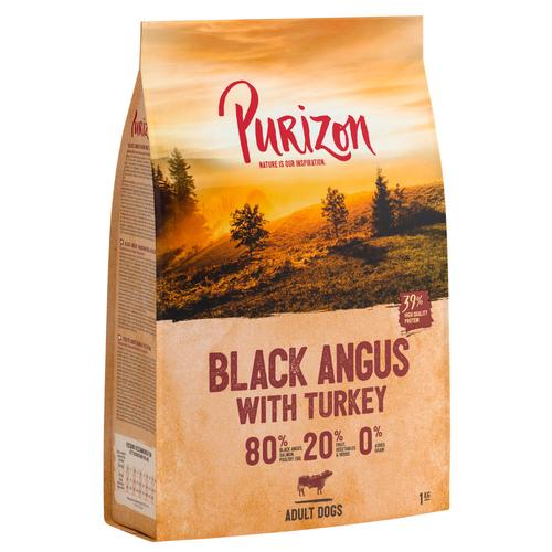 Purizon 4 kg Adult Black-Angus-Rind mit Truthahn, getreidefreies Hundetrockenfutter