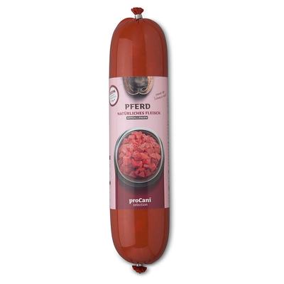 10 x 800 g proCani Kochwurst Pferd Hypoallergen Hundenassfutter