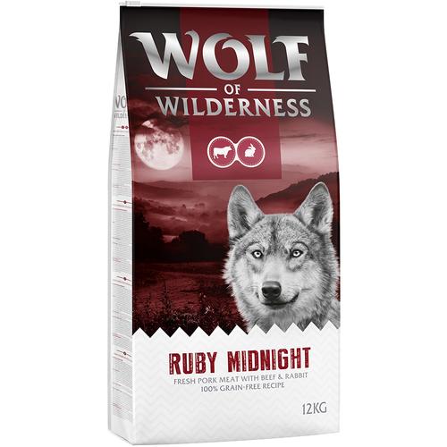 2x12kg Ruby Midnight – Rind & Kaninchen Wolf of Wilderness Hundefutter trocken getreidefrei