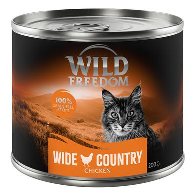 24x200g Adult Wide Country Huhn pur Wild Freedom Katzenfutter nass getreidefrei