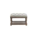 Greyleigh™ Newport Upholstered Storage Bench Metal in Gray/Brown | 17 H x 26 W x 16 D in | Wayfair 216B3588355D49FE892C6BDA9ED7BDC3