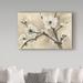 Bungalow Rose 'Spring Blossoms III' - Wrapped Canvas Painting Print Metal in Brown/White | 22 H x 32 W x 2 D in | Wayfair