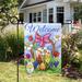 Northlight Seasonal Welcome Easter Basket Outdoor Flag, Polyester in Gray | 18 H x 12.5 W in | Wayfair NORTHLIGHT FG29864
