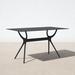 AllModern Farrah Plastic Dining Table Plastic in Black | 29.5 H x 55 W x 31.5 D in | Outdoor Dining | Wayfair 2A76949C609A4FB48D42C43B989A4DD3