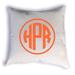 Latitude Run® Davonne Monogram Square Cotton Pillow Cover & Insert Polyester/Polyfill/Cotton | 18 H x 18 W x 3 D in | Wayfair