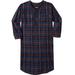 Men's Big & Tall Plaid Flannel Nightshirt by KingSize in Multi Plaid (Size 5XL/6XL) Pajamas