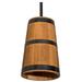 Meyda Lighting 17" Wide Whiskey Barrel Pendant, Metal in Black/Brown/Gray | 25.5 H x 17 W x 17 D in | Wayfair 188968