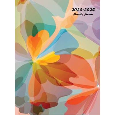 2020-2024 Monthly Planner: Large Five Year Planner With Flower Coloring Pages (Volume 4)