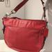 Coach Bags | Authentic Coach Red Leather Shoulder Bag | Color: Red/Silver | Size: Approx. 13 In X 10 In X 3 In