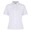 School Uniform 365 Trutex Girls Short Sleeve Non Iron Blouses - Twin Pack, White, 48"