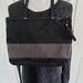 Coach Bags | Euc Coach Black Canvas Signature Stripe Bag | Color: Black | Size: Os