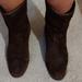 Nine West Shoes | Brown Suede Distressed Boots | Color: Brown | Size: 10.5