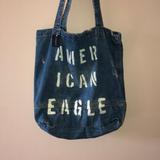 American Eagle Outfitters Bags | American Eagle Denim Tote Bag | Color: Blue | Size: Os
