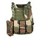 QHIU Tactical Vest Camo Molle Protection Combat Military Vest for Airsoft Paintball CS SWAT Wargame Outdoor Sport