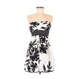 Speechless Cocktail Dress - A-Line: White Floral Dresses - Women's Size 7