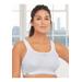 Plus Size Women's Custom Control Sport Bra by Glamorise in White (Size 36 DD)