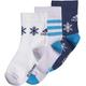 adidas Unisex Kinder Froz Crew S 3pp Socken, Blau/Weiß (indtec/Blanco/Matpur), L