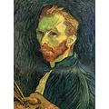 Self Portrait 1889 Van Gogh - Film Movie Poster - Best Print Art Reproduction Quality Wall Decoration Gift - A2Canvas (20/16 inch) - (51/41 cm) - Stretched, Ready to Hang