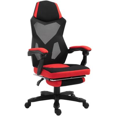 Ergonomischer Bürostuhl, Gaming Stuhl, Drehstuhl mit Fußstütze, pc Stuhl, Chefsessel, Image
