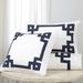 Suzanne Kasler Greek Key Duvet Cover - Indigo, King - Ballard Designs Indigo King - Ballard Designs