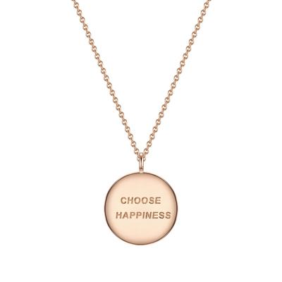 Glanzstücke München - Halskette Choose happiness Sterling Silber in Roségold Ketten 1 ct Damen