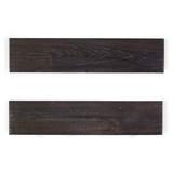 Gracie Oaks Carbonville 2 Piece Poplar Solid Wood Floating Shelf Wood in Black | 1.38 H x 24 W x 8 D in | Wayfair 0A3A23AE481C459EBB2733E3276867B0