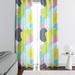 Folk N Funky Abstract Semi-Sheer Curtain Panels Metal | 82 H in | Wayfair WC127-4082