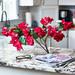 DarbyCreekTrading Real Touch Pink Bougainvillea Arrangement In Glass Vase Faux Silk in Red | 12.5 H x 26 W x 8 D in | Wayfair FAR1043-26