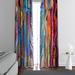 Folk N Funky Abstract Semi-Sheer Curtain Panels (DSQ is set to 2) Polyester | 82 H in | Wayfair WC001-2082