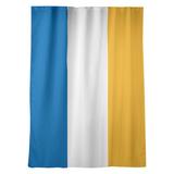 ArtVerse Golden State Basketball Striped Blackout Rod Pocket Single Curtain Panel Polyester in Green/Blue/White | 87 H in | Wayfair NBS112-SOCB58