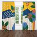 Folk N Funky Geometric Semi-Sheer Curtain Panels Polyester | 61 H in | Wayfair WC066-2061