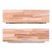 Gracie Oaks Carissa 2 Piece Poplar Solid Wood Floating Shelf Wood in White/Brown | 1.38 H x 36 W x 6 D in | Wayfair