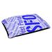 ArtVerse Districts Word Art Dog Pillow Metal in Blue | 17 H x 50 W x 40 D in | Wayfair CIT082-DOG-SDBGO50