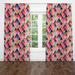 Folk N Funky Geometric Semi-Sheer Curtain Panels Polyester | 61 H in | Wayfair WC064-2061