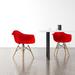 AllModern Jordan Arm Chair Plastic/Acrylic in Red/Brown | 30.5 H x 24 W x 24 D in | Wayfair BE7C4BA141CB453CAADD4F2D8FABAA67