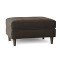 Ebern Designs Aabas 32" Tufted Rectangle Standard Ottoman Stain Resistant in Brown/Orange | 18 H x 32 W x 24 D in | Wayfair