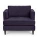 Armchair - Joss & Main Gallagher 41" W Tufted Polyester Armchair Polyester in Brown | 29 H x 41 W x 40 D in | Wayfair