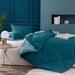 George Oliver Lizette Microfiber Reversible 2 Piece Comforter Set Polyester/Polyfill/Microfiber in Green/Blue | Queen Comforter + 2 Shams | Wayfair