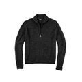 Men's Big & Tall Shaker Knit Zip-Front Cardigan by KingSize in Black Marl (Size 4XL)