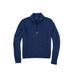 Men's Big & Tall Shaker Knit Zip-Front Cardigan by KingSize in Navy Marl (Size 5XL)