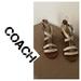 Coach Shoes | Coach Wedge/Ankle Strap Sandals-Size 8 | Color: Tan/White | Size: 8