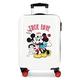 Disney Mickey True Love White Cabin Suitcase 38 x 55 x 20 cm Rigid ABS Combination Lock 34 Litre 2.6 kg 4 Double Wheels Hand Luggage