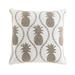 Tommy Bahama Home Tommy Bahama Pineapple Resort Embroidered Square Throw Pillow Polyester/Polyfill blend in White | 20 H x 20 W x 1 D in | Wayfair