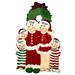 The Holiday Aisle® Christmas Pajama Family Hanging Figurine Ornament Plastic in Green/Red | 4.25 H x 3.25 W x 0.5 D in | Wayfair